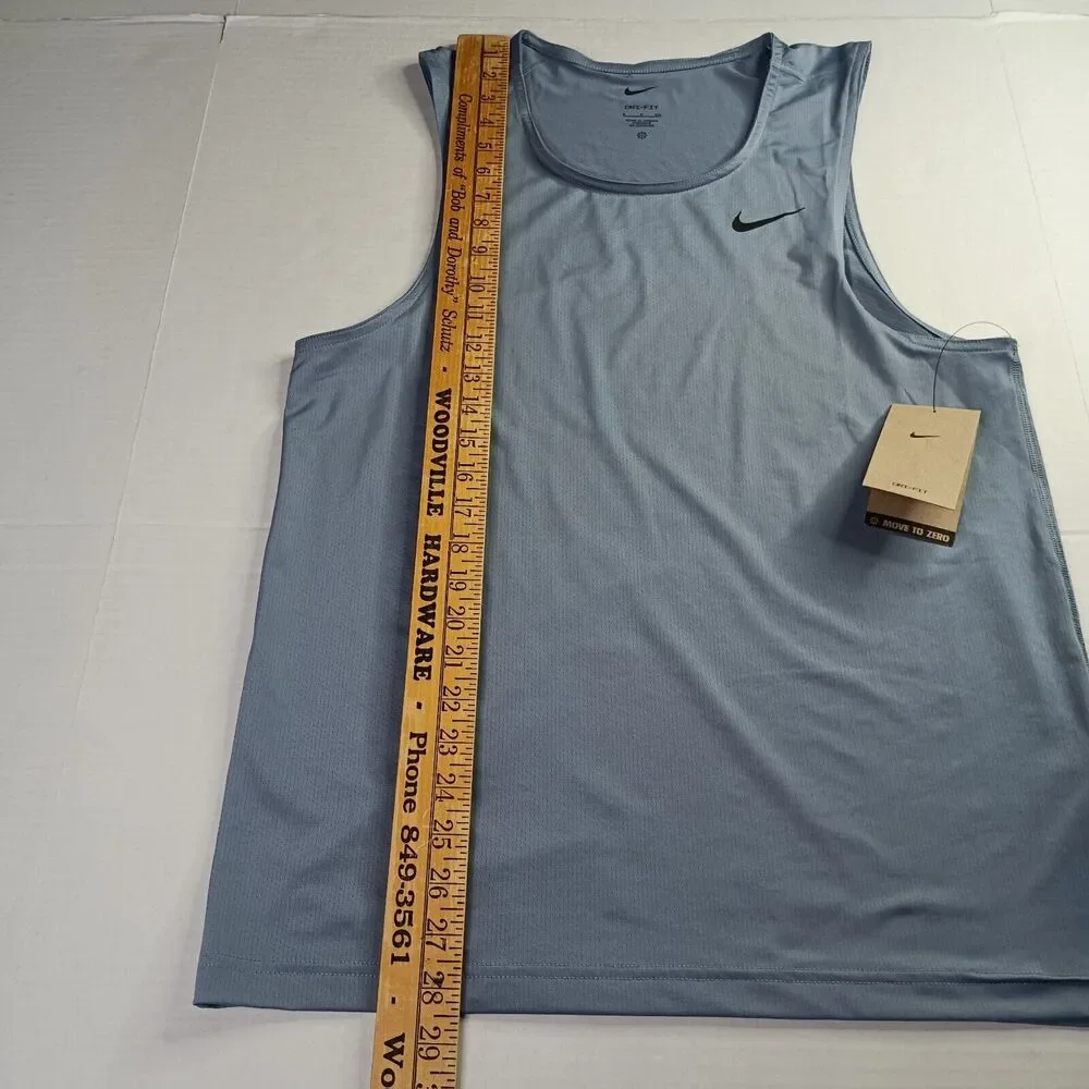 Nike Dri-Fit Ready Fitness‎ Mesh Ashen Slate/Black Tank Top Men's S DV9813-493